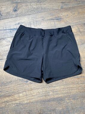 Lands' End Women’s Black Active Board Shorts - Size 18